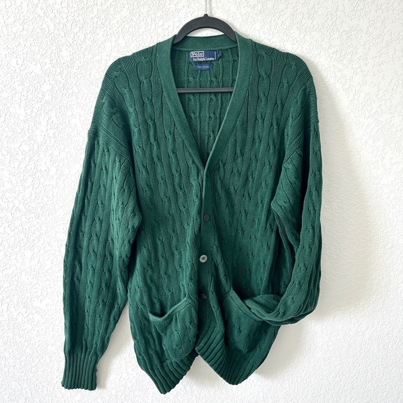 Ralph Lauren Green Women's Cardigan - Picture 1 of 6